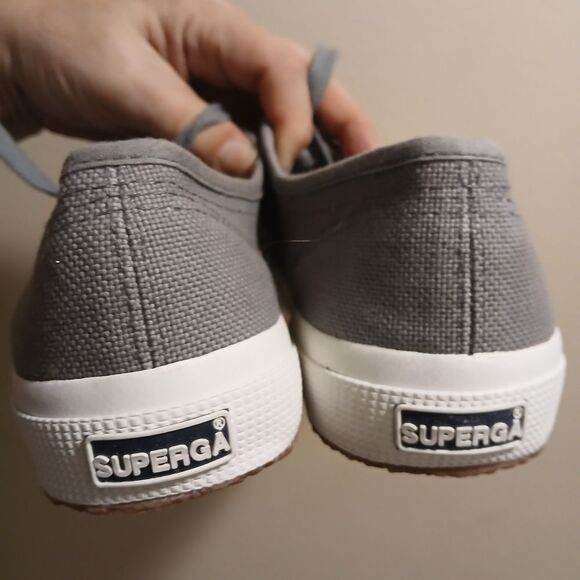 Superga Gray Sneakers Classic Canvas Design Sz.39.5 /8.5-9 - Picture 6 of 9